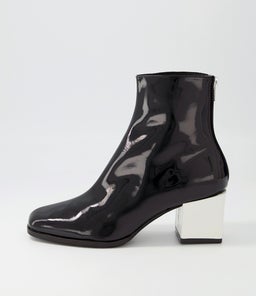 WARONI DJ BLACK IVORY PATENT LEATHER