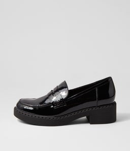 XAVIDE DJ BLACK BLACK SOLE PATENT LEATHER
