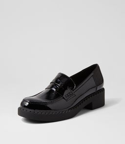 XAVIDE DJ BLACK BLACK SOLE PATENT LEATHER