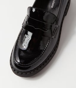 XAVIDE DJ BLACK BLACK SOLE PATENT LEATHER