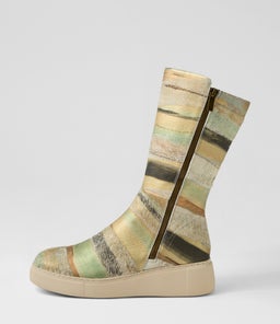YOGUE DJ KHAKI&BRONZE METALLIC PONY
