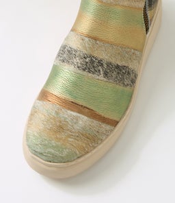 YOGUE DJ KHAKI&BRONZE METALLIC PONY