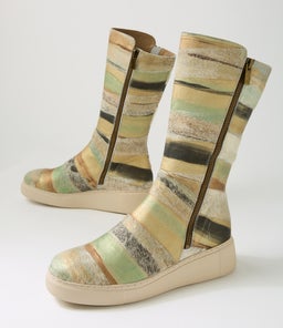 YOGUE DJ KHAKI&BRONZE METALLIC PONY