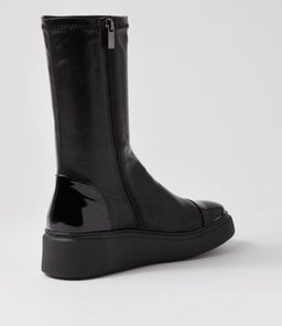 YIGGY DJ BLACK BLACK PATENT STRETCH SMOOTH