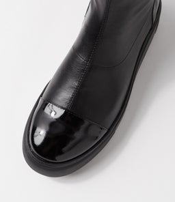 YIGGY DJ BLACK BLACK PATENT STRETCH SMOOTH