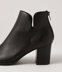 DURIEL DJ BLACK BLACK HEEL LEATHER