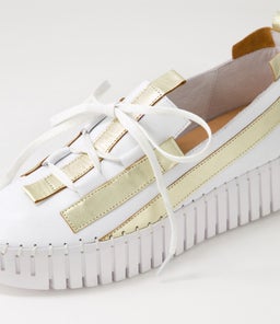 BARANTS DJ WHITE PALE GOLD LEATHER