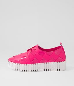 BAXTA DJ HOT PINK WHITE SOLE LEATHER PATENT