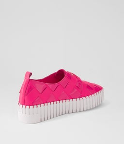 BAXTA DJ HOT PINK WHITE SOLE LEATHER PATENT