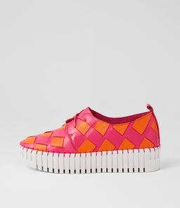 BAXTA DJ FUCHSIA BRIGHT ORANGE LEATHER