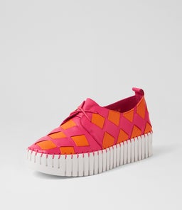 BAXTA DJ FUCHSIA BRIGHT ORANGE LEATHER