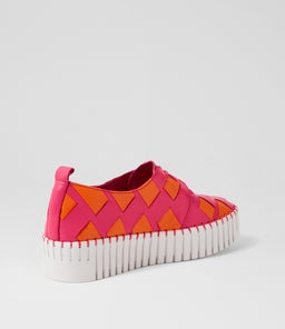 BAXTA DJ FUCHSIA BRIGHT ORANGE LEATHER