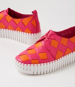 BAXTA DJ FUCHSIA BRIGHT ORANGE LEATHER