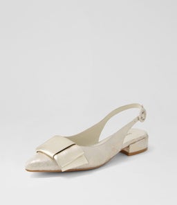 EVENNING DJ GOLD&BEIGE PALE GOLD LEATHER