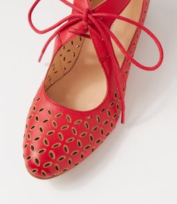 ELDON DJ RED TAN LEATHER