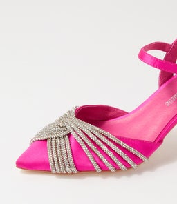 EUGENIE DJ HOT PINK SATIN