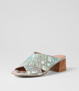 FIREY DJ KHAKI CROC PRINT LEATHER