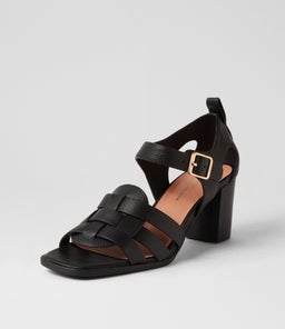 HAYAT DJ BLACK BLACK HEEL LEATHER