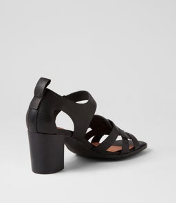 HAYAT DJ BLACK BLACK HEEL LEATHER