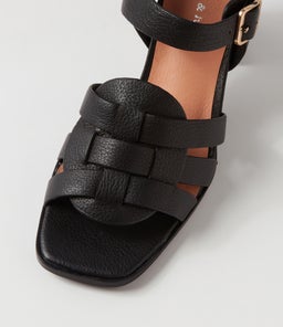 HAYAT DJ BLACK BLACK HEEL LEATHER
