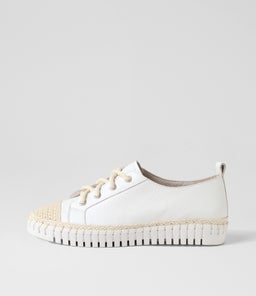 HARENA DJ WHITE WHITE SOLE LEATHER