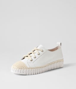 HARENA DJ WHITE WHITE SOLE LEATHER