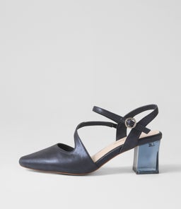 HALIAN DJ NAVY SHIMMER LEATHER