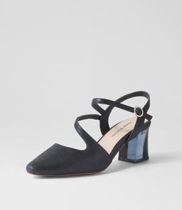 HALIAN DJ NAVY SHIMMER LEATHER