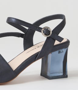 HALIAN DJ NAVY SHIMMER LEATHER