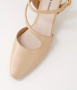 HALIAN DJ ROSE GOLD SHIMMER LEATHER