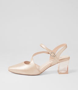 HALIAN DJ NUDE SHIMMER LEATHER
