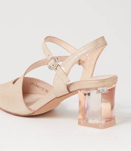 HALIAN DJ NUDE SHIMMER LEATHER