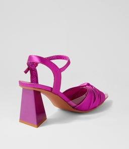 HIVON DJ CLEAR FUCHSIA SATIN VINYLITE LEATHER