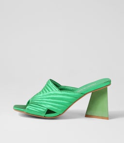 HATSU DJ EMERALD SATIN LEATHER