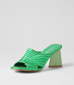 HATSU DJ EMERALD SATIN LEATHER