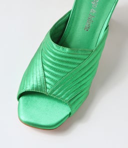HATSU DJ EMERALD SATIN LEATHER