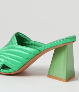HATSU DJ EMERALD SATIN LEATHER