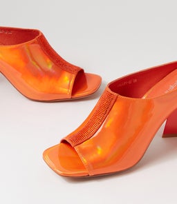 HALLEY DJ ORANGE MIRROR PATENT SMOOTH