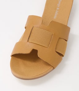 JEDDALY DJ DK TAN LEATHER ELASTIC