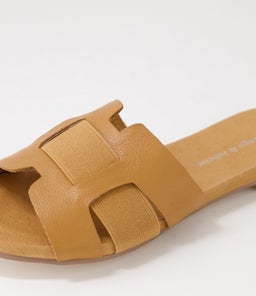 JEDDALY DJ DK TAN LEATHER ELASTIC