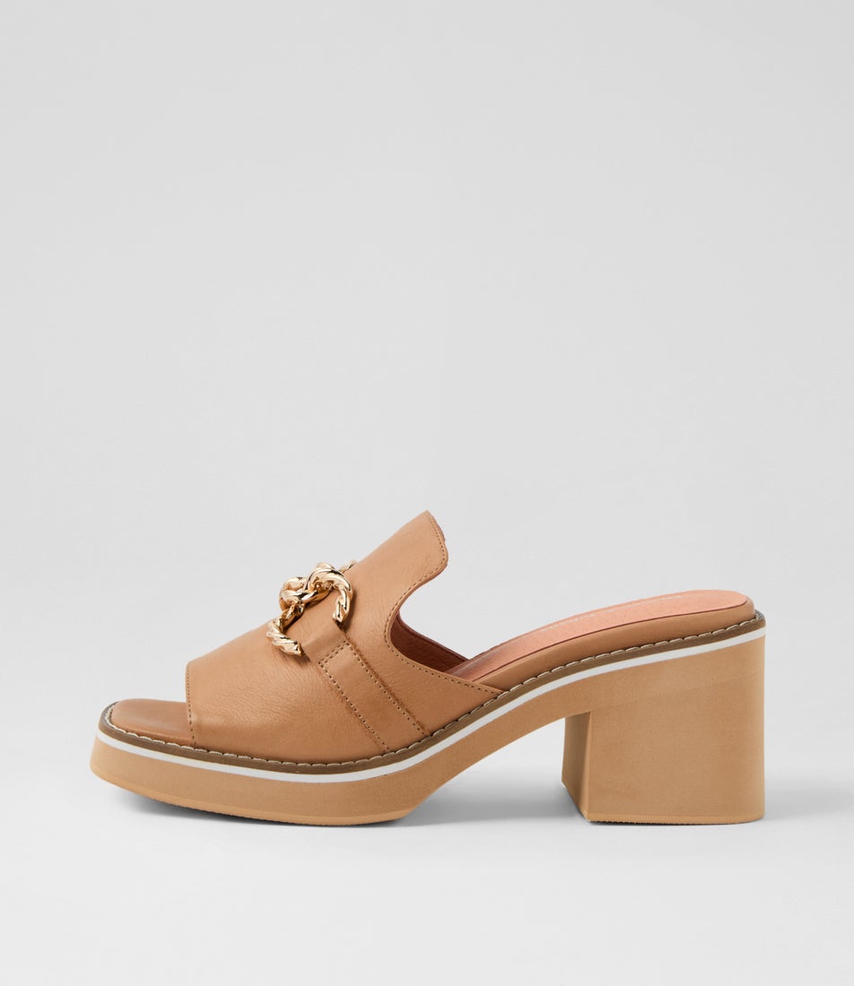 Jamms Tan Leather Sandals