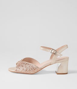 JUBA DJ NUDE SHIMMER NUDE LEATHER JEWELS
