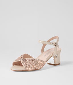 JUBA DJ NUDE SHIMMER NUDE LEATHER JEWELS