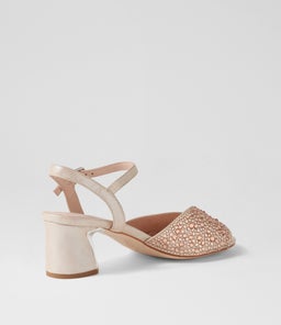 JUBA DJ NUDE SHIMMER NUDE LEATHER JEWELS