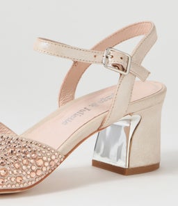 JUBA DJ NUDE SHIMMER NUDE LEATHER JEWELS