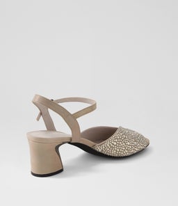 JUBA DJ LT PEWTER SHIMMER LEATHER JEWELS