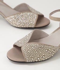JUBA DJ LT PEWTER SHIMMER LEATHER JEWELS