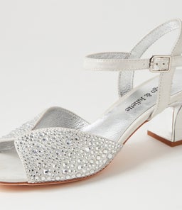 JUBA DJ SILVER SHIMMER LEATHER JEWELS