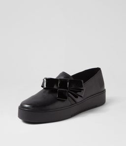LOKKI DJ BLACK BLACK LEATHER PATENT