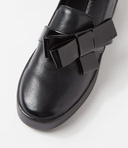 LOKKI DJ BLACK BLACK LEATHER PATENT